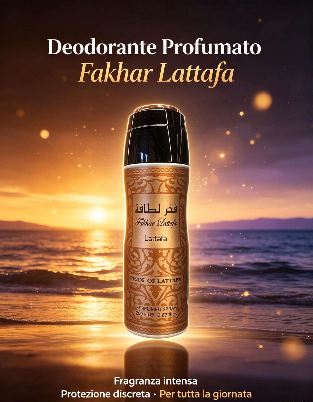LATTAFA DEODORANTE PER IL CORPO  200ml    €2.5x12pz