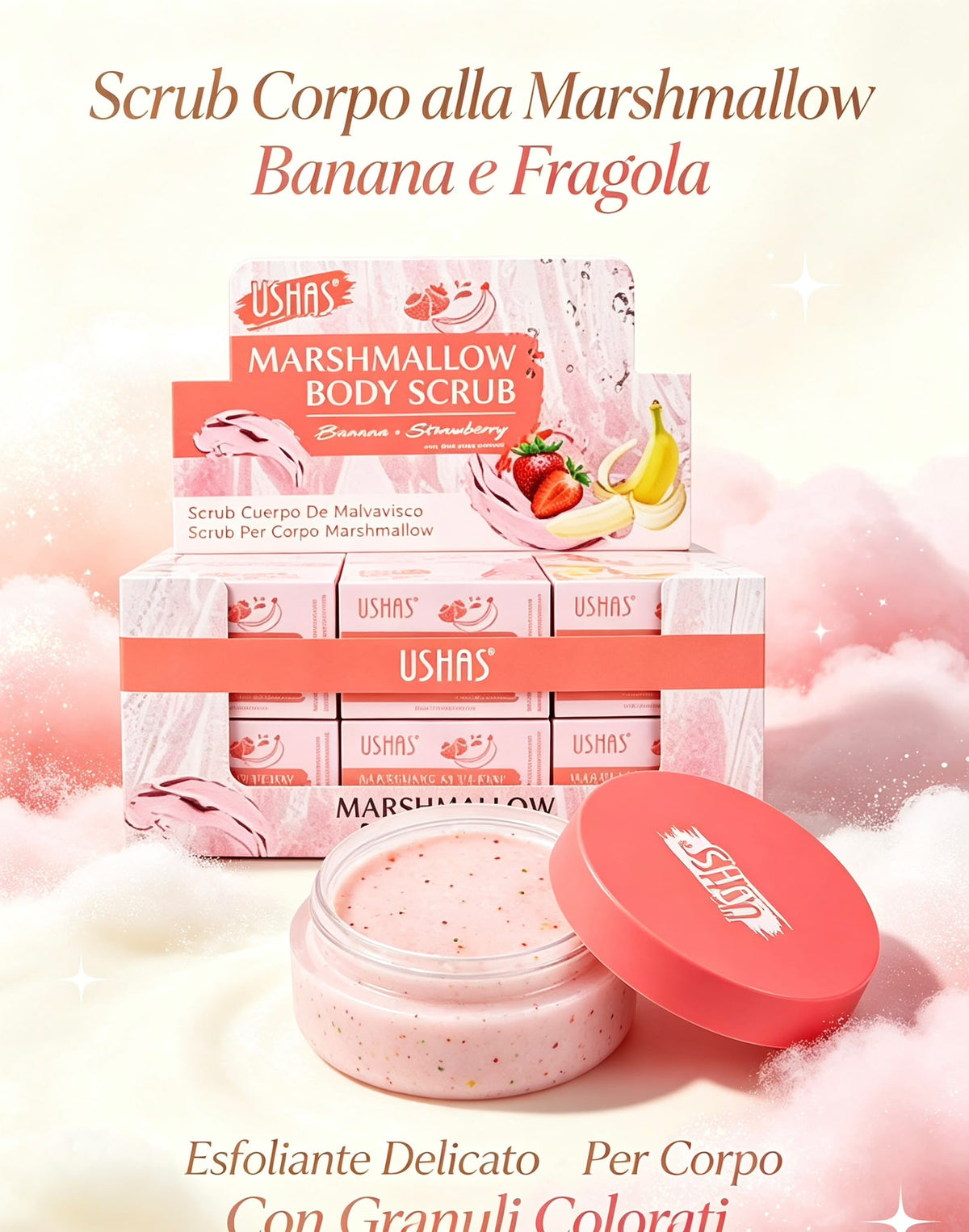 SCRUB PER CORPO (banana+fragola) €2x12
