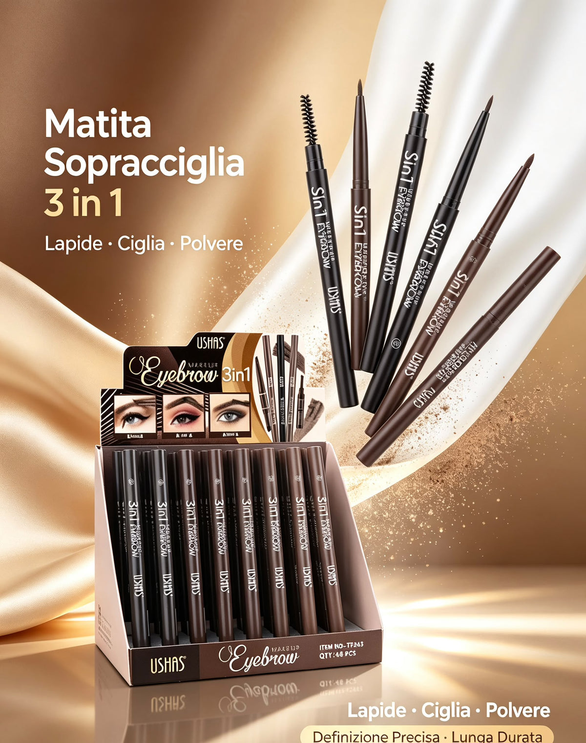 MATITA AOTOMATICO PER SOPRACIGLIA €1X48