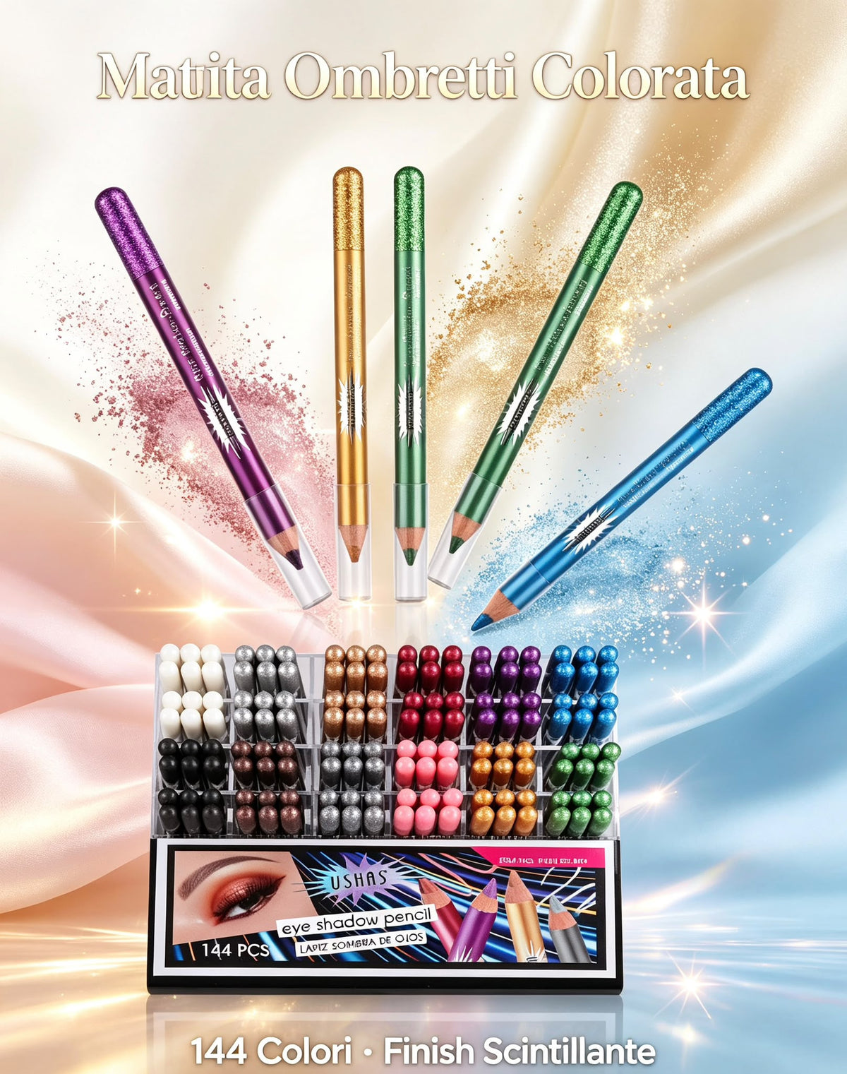 MATITONE PAILLETTES PER OCCHI €0.5X144