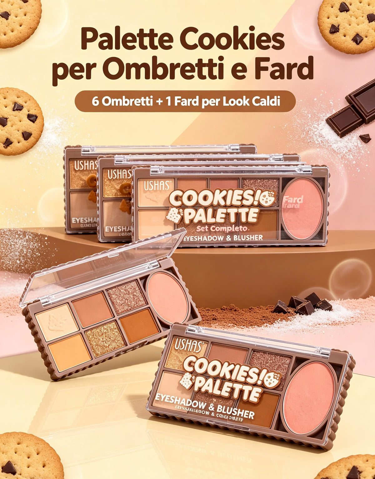 6 COLORI OMBRETTO +FARD   €1.2x24pz